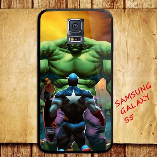 iPhone and Samsung Galaxy - Captain America Vs The Hulk Cartoon - Case