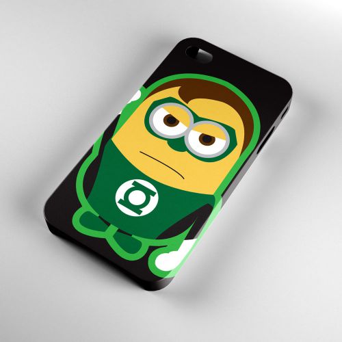 Despicable Me Minion Green Lantern iPhone 4 4S 5 5S 5C 6 6Plus 3D Case Cover
