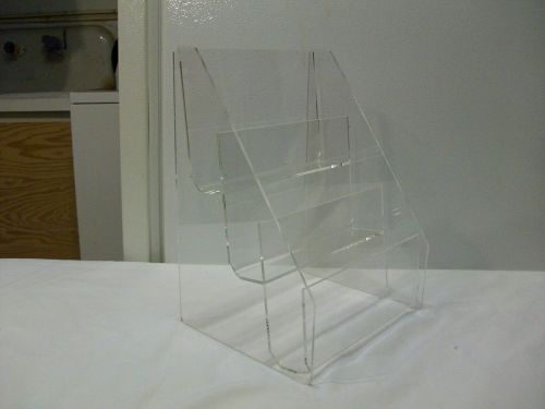 Acrylic Counter Top Display Case - Open - 3 Levels - Small - Very Nice!