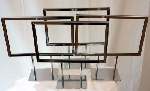 RETAIL DISPLAY FRAME 8 NEW COUNTER SALE SIGN HOLDER PRICE STORE CASE METAL RACK
