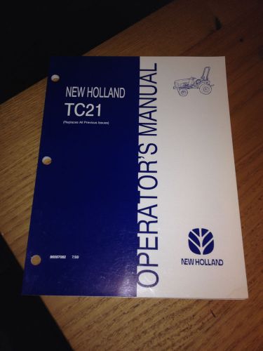 New Holland TC21 OEM Operator&#039;s Manual  Book