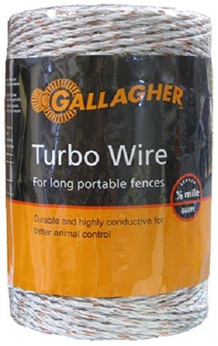Gallagher 1/16&#034; x 656&#039;, Ultra White, Turbo Wire