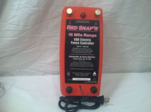 Outdoors - Red SNAP&#039;R 66B Electric Fence Controller 15 Mile Range