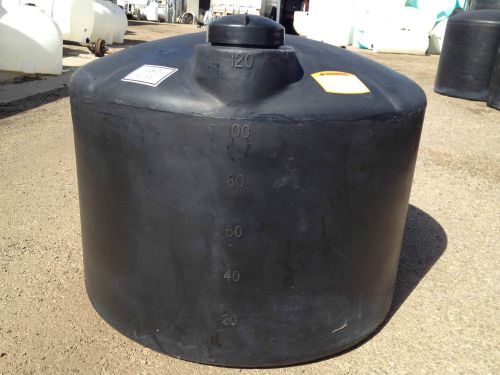 120 gallon black poly rain water harvesting collecting tank norwesco for sale