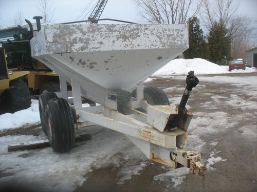 Dempster 6 ton fertilizer, lime, spreader box 50ft spread tandem floats pto