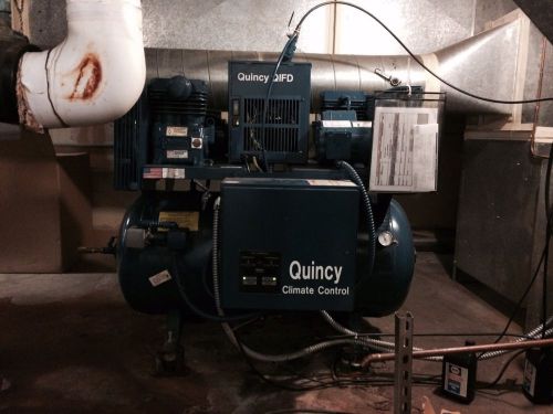 Quincy duplex model qc03008d electric air compressor for sale