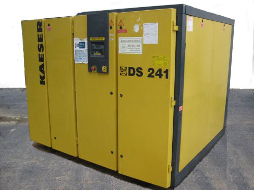 Kaeser 180hp rotary screw air compressor 830 cfm 110 psig water cooled mfg 2000 for sale