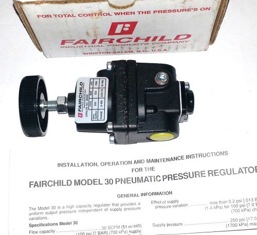 NEW FAIRCHILD 30252 PNEUMATIC PRESSURE REGULATOR Model 30