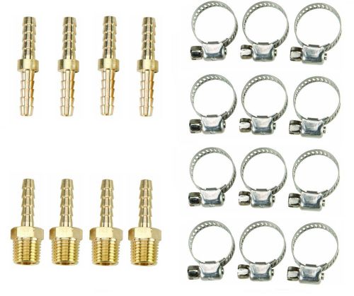 40 pc 3/8&#034; id air hose repair kit air tools hose end mender and clamp 1/4&#034; npt for sale