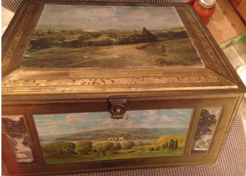 Vintage beech-nut, tindeco tin  mohawk valley litho scenes - 1920&#039;s for sale