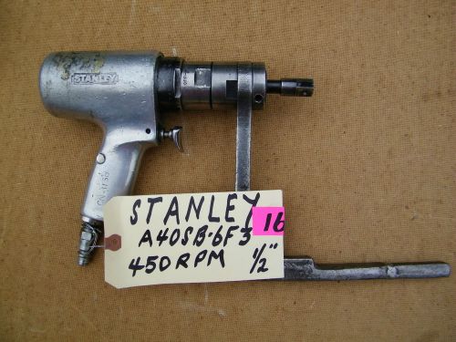 Stanley - pistol pneumatic nutrunner wrench - a40sb-6f3, 450 rpm, 1/2&#034; used for sale
