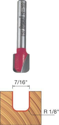 Freud 19-102 7/16-Inch Diameter Dish Carving Router Bit with 1/4-Inch Shank