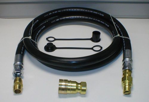 8&#039; 3/4&#034; Natural Gas Propane Tri-Fuel Generator Hose With 1 Brass Quick Connect