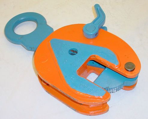 Ip crosby mat90108 ip10 plate clamp 4.5 ton vertical lifting clamp 1.56&#034; jaw cap for sale