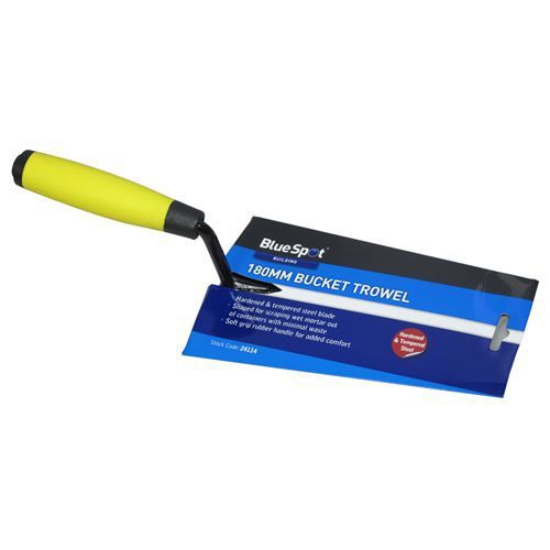 Blue Spot 180Mm Bucket Trowel With Soft Grip Handle Polished Face DIY Hand Tools