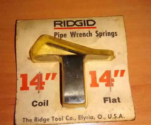 Ridgid replacement coil and flat spring  for 14&#034; wrench for sale