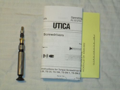 Utica TT-1 Torque Screwdriver, Adjustable, 1/4 Dr, Mini, Cooper Tools