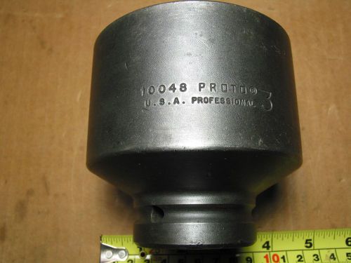 PROTO---10048 Impact Socket---1 inch drive---6 point---3 inch---USA MADE