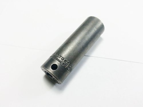 Proto  7016M 16mm Deep Socket  3/8&#034; Drive 6 Point  (N 852)