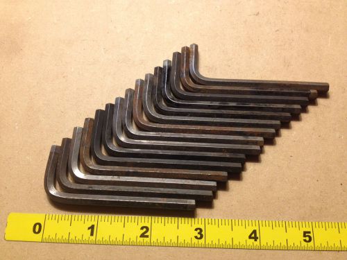 LOT OF 15 UNBRAKO 3/16&#034;  ALLEN STYLE WRENCHES, MADE IN USA