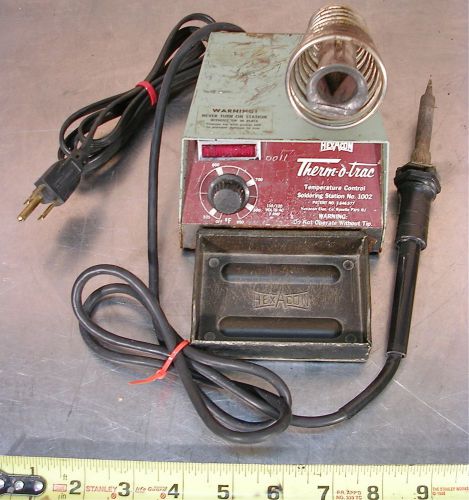 Hexacon &#034;therm-o-trac&#034; model no. 1002, temperature control soldering station for sale