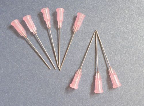 250pcs 1.5&#034;  Blunt dispensing needles syringe needle tips 20Ga Pink  New