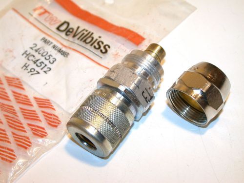 UP TO 4 NEW 3/8&#034; NPT HC-4512 QUICK DISCONNECT CONNECTORS 240053