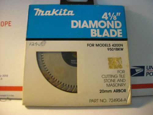 NEW Makita 724904-A   4-1/8&#034; Wet/Dry Diamond Saw Blade JAPAN MADE ,9501BKW