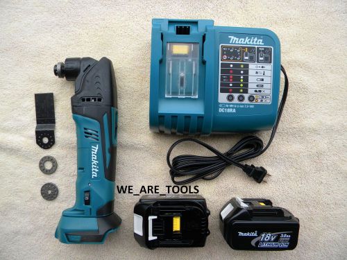 Makita 18v lxmt02 cordless multi tool,2 bl1830 batteries,charger 18 volt lxmt02z for sale