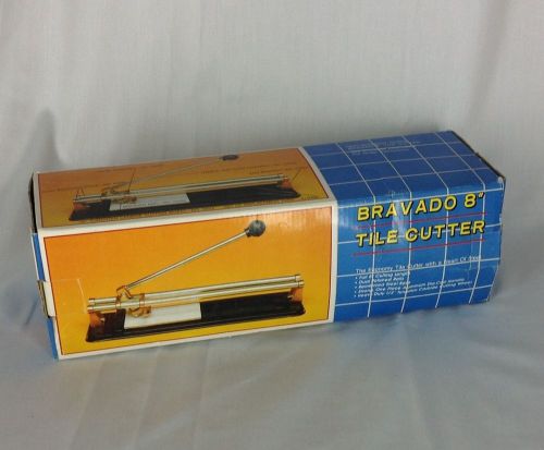 Bravado 8 inch tile cutter with original box for sale