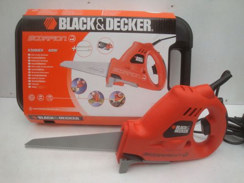 Brand new black &amp; decker ks890ek 240v 400 watt scorpion handsaw + case for sale