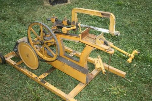 Antique armstrong-blum marvel draw cut saw no.1 gas engine line shaft hit &amp; miss for sale
