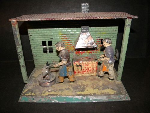 Antique Toy Steam Engine Blacksmith Shop