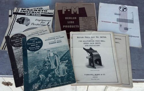 Fairbanks-Morse Dealer Catalog Price Parts List Instruction Booklet Lot 1940s.