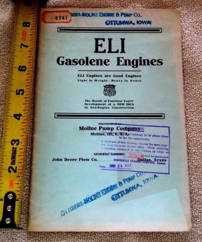 Eli hit miss farm gas engine catalog original RARE