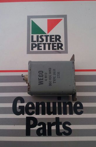 Genuine Lister Start-o-Matic Line Contactor Capacitor 064-10918 4 mfd 350V