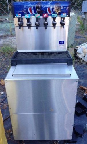 CORNELIUS 6HEAD Soda Drink Dispenser Machine W/ Icebin And Cold Plate Fountain