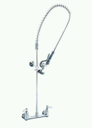 TS Brass B-0133 Easy Install Pre-Rinse Unit with Spring Action Gooseneck, Chrome