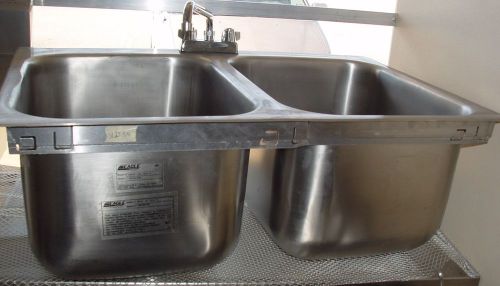 Eagle 2-comp stainless steel drop-in sink for sale