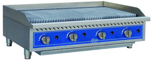 Globe 48&#034; counter top gas radiant charbroiler, gcb48g-sr, grill, new, commercial for sale
