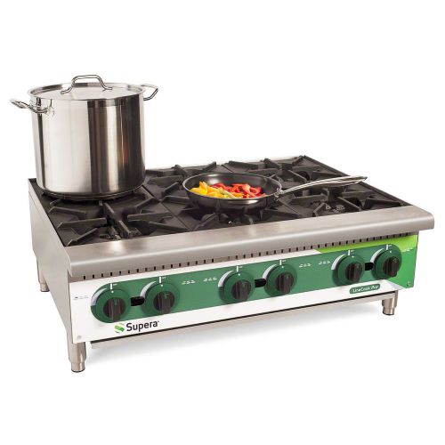 Supera lc6bct-1 6 burner cooktop range/hotplate (new!) for sale