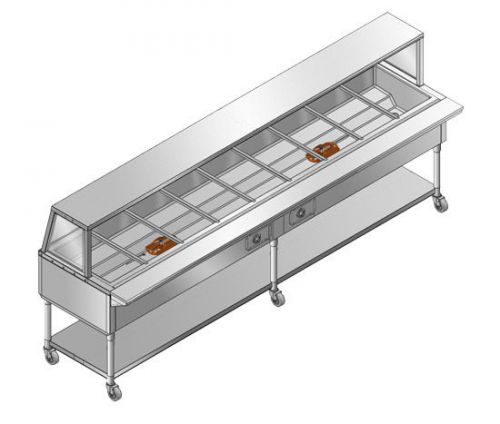 NEW RESTAURANT STAINLESS STEEL ECONOMICAL Electric Buffet Table MODEL PEBTS-10E