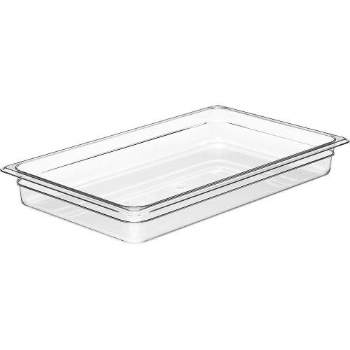 Cambro 1/1 gn food pan, 2-1/2&#034; deep, 6pk clear 12cw-135 for sale