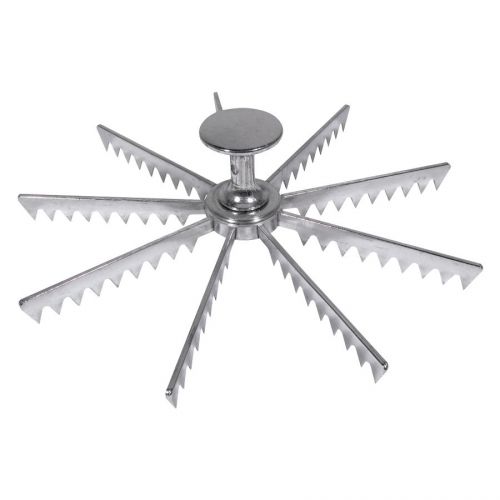 9&#034; ALUMINUM PIE CUTTER, SLICER,  EASILY CUT PIES EVENLY INTO 9 SLICES