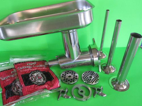 Meat grinder attachment for hobart 4212 4812 a200 h600 d300 a2007 a120 + extras for sale