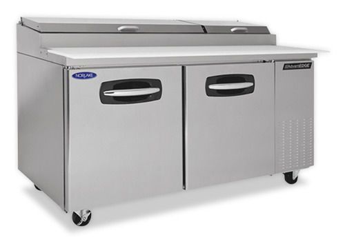 Norlake nlpt67  refrigerated pizza prep table stainless 19&#034; wide prep area for sale