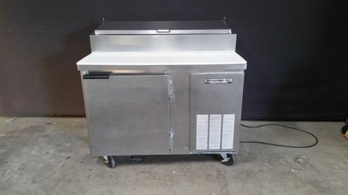 Beverage air dp46 single door refrigerated pizza / sandwich prep table for sale
