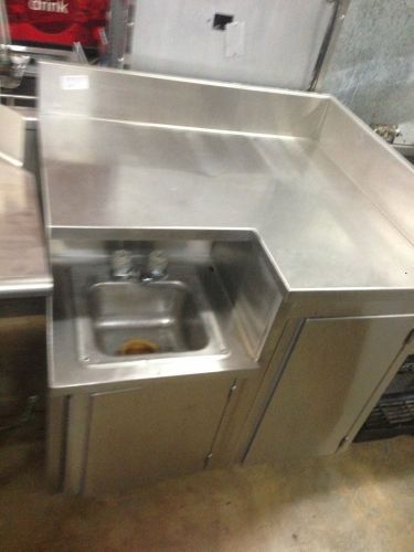 Work table with built in sink for sale