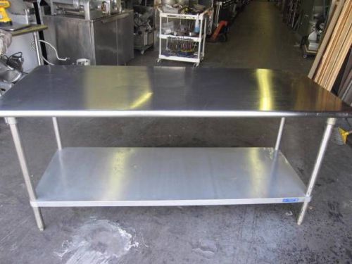Restaurant stainless steel food work prep table 72&#034;x30&#034; nsf for sale