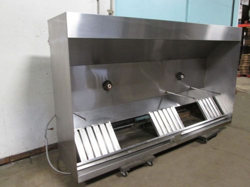 H.D. COMMERCIAL S.S.108&#034;W LIGHTED RESTAURANT EXHAUST HOOD W/MAKE UP AIR VENTS